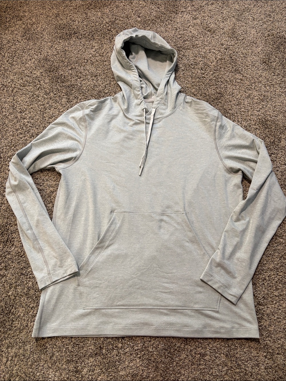 Lululemon Men's Soft Jersey Hooded Pullover Shirt size large